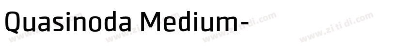 Quasinoda Medium字体转换